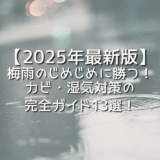 【2025年最新版】梅雨のじめじめに勝つ!カビ・湿気対策の完全ガイド13選!