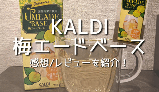 【KALDI】カルディの梅エードベースを買って飲んでみた感想/レビューを紹介！カルディ購入品/おすすめ！