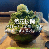 【かき氷2025】然花抄院 渋谷ヒカリエ ShinQs店で絶品抹茶かき氷!!夏に食べたいおすすめな美味しいかき氷を紹介します!!